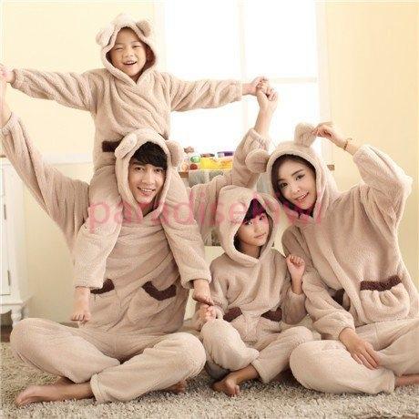 ふわもこ ルームウェア クマ 親子 家族 お揃いパジャマ 上下セット 暖かい 冬用 かわいい メンズ レディース キッズ 着ぐるみ ペアルック もこもこ 部屋着 Para 4280qjglc パラダイスキウイ 通販 Yahoo ショッピング