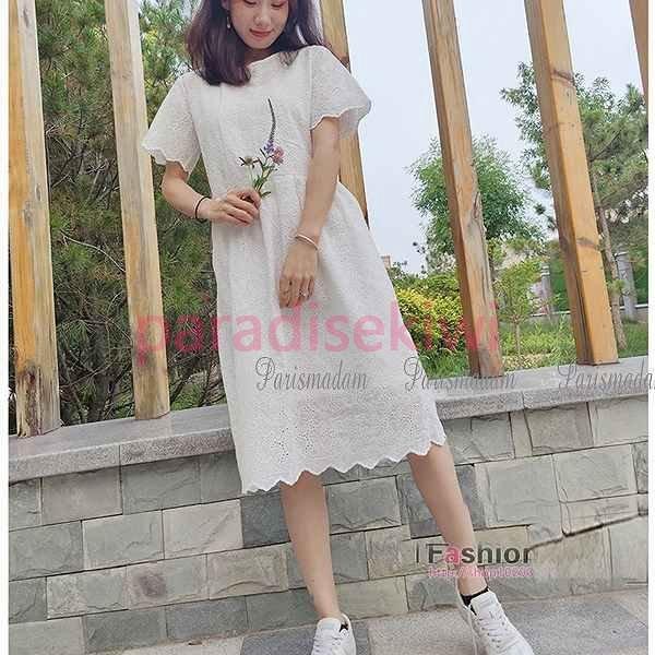 クリアランス人気 お嬢様スタイルワンピース 総レース 半袖 ひざ丈 ストレートライン ホワイト 大きいサイズ有りsから5xl エレガンス 大人 女子会 ほっそり効果大 激安販売 ストア Superavila Com