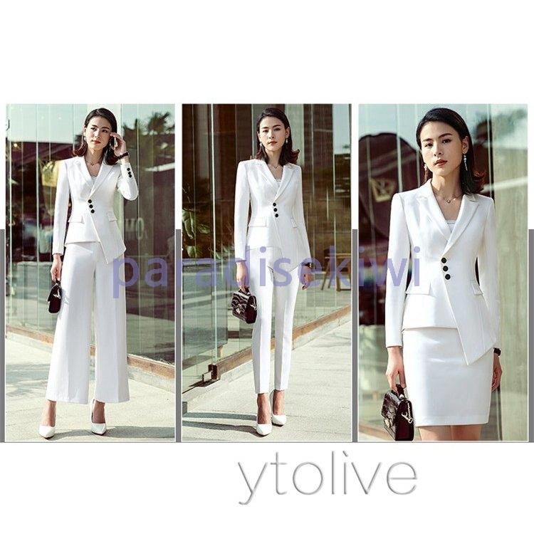 値頃 リクルートスーツ レディース 大きいサイズ 面接 就活 ビジネス 通勤 ガウチョパンツ テーパードパンツ ビジネススーツ スーツ パンツスーツ 色 白テーパードパンツ Pathwaysfl Org