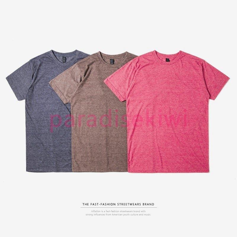 半袖tシャツ シンプル メンズ ぴったり 17春夏新作 無地 カジュアル Tシャツ