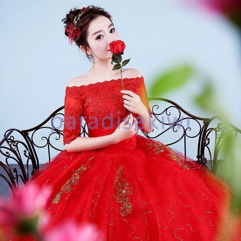 春夏新作モデル ワンピース ウェディングドレス ブライズメイドドレス キレイ おしゃれ 大人気 フォーマル エレガンス レッドドレス 白いドレス 体型カバー 披露宴 結婚式 花嫁 ナイトドレス カラー デザイン1 ホワイト Bozellivacinas Com Br