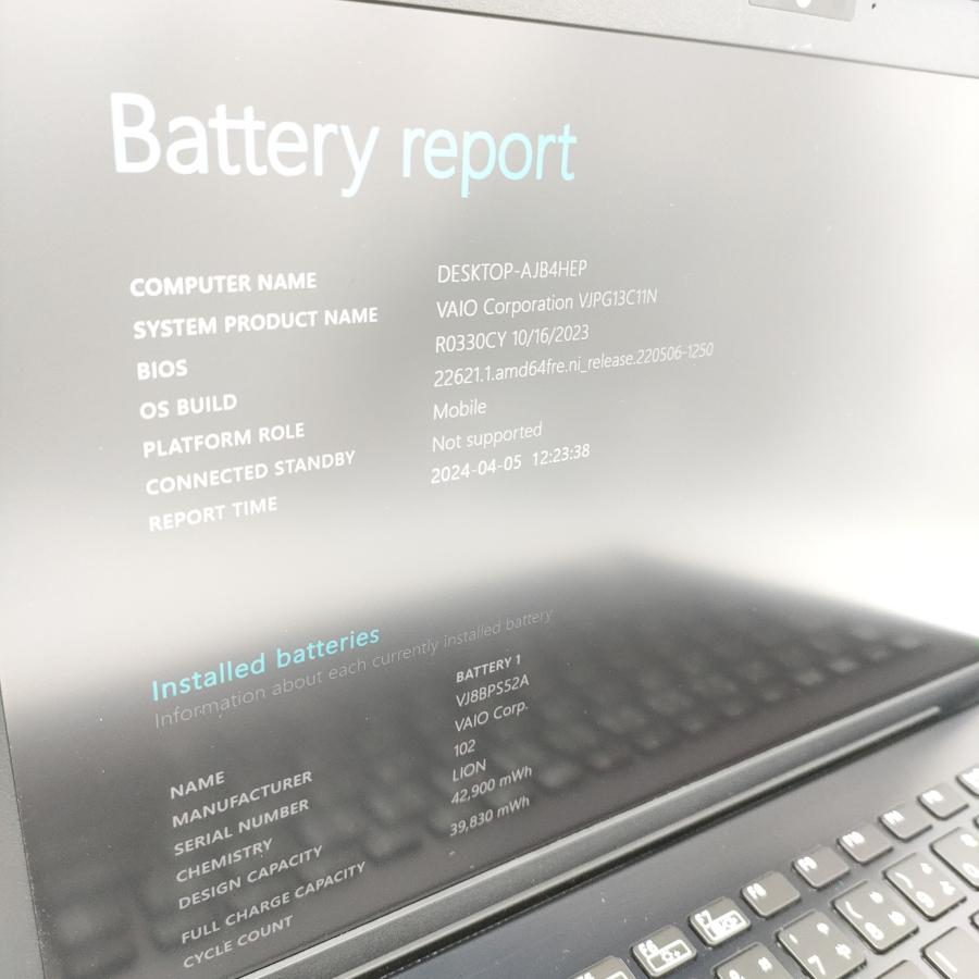 VAIO Pro 高性能 10世代 Corei5-1035G1 新品NVMeSSD256GB メモリ8GB