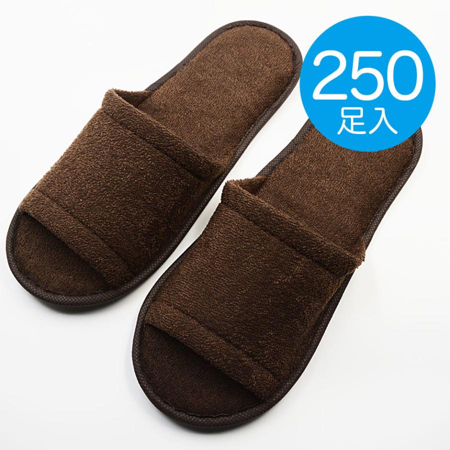 新品未使用　不織布　使い捨てスリッパ　250組セット　株式会社スマイル スマイル 使い切りパイルスリッパ エコノミータイプ ホワイト