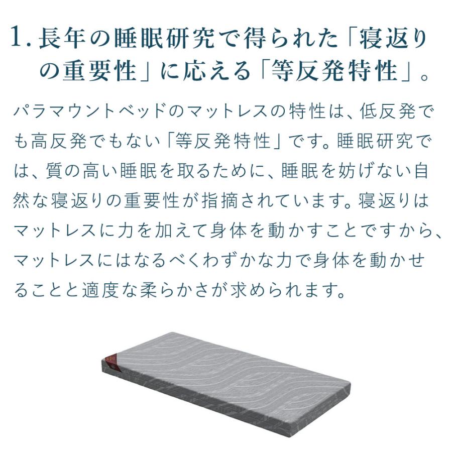 パラマウントベッド 電動ベッド マットレス アクティブスリープマットレス activesleep セミダブル Sモデル 厚さ12cm_3