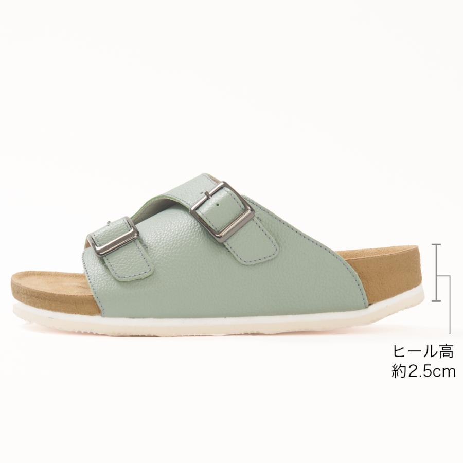 3E幅 フットベッド サンダル ぺたんこ 本革 日本製 セイロン CS250 サンダル レディス 女性 室内 野外 おでかけ カジュアル フィット感 調整可能 ベルト調節 夏 |  | 08