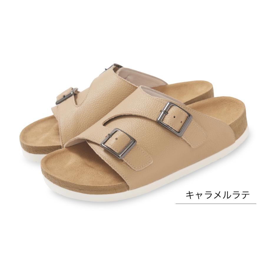 3E幅 フットベッド サンダル ぺたんこ 本革 日本製 セイロン CS250 サンダル レディス 女性 室内 野外 おでかけ カジュアル フィット感 調整可能 ベルト調節 夏 |  | 10