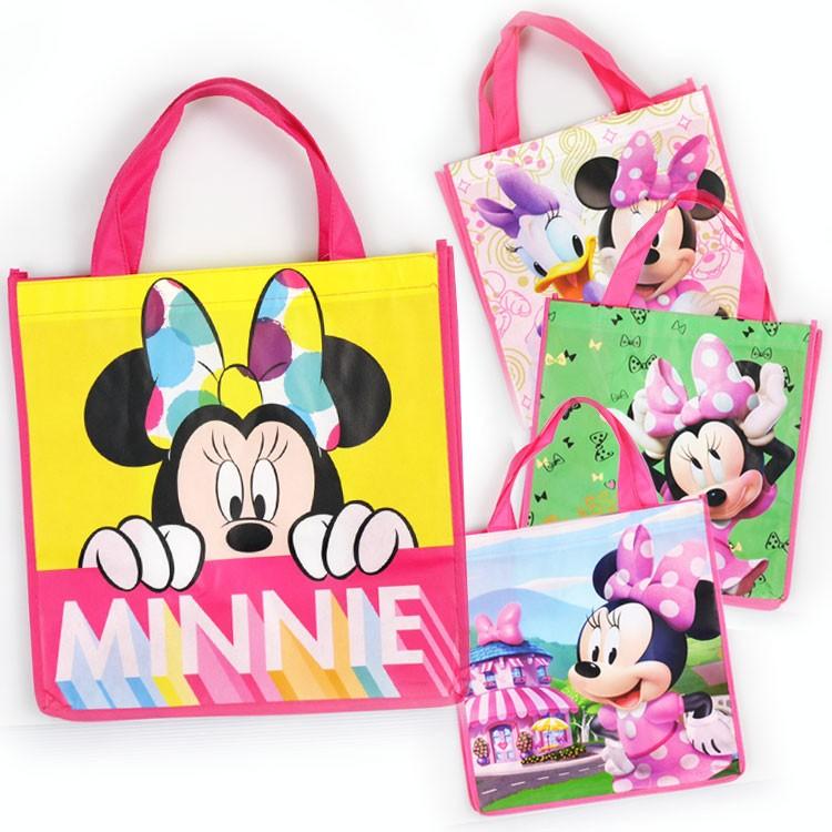 不織布バッグ ハンドバッグ M ミニーマウス ディズニー キャラクター 手提げ袋 作品収納バッグ マチ付き エコバッグ トートバッグ Ufz Paranino Formalstyle 通販 Yahoo ショッピング