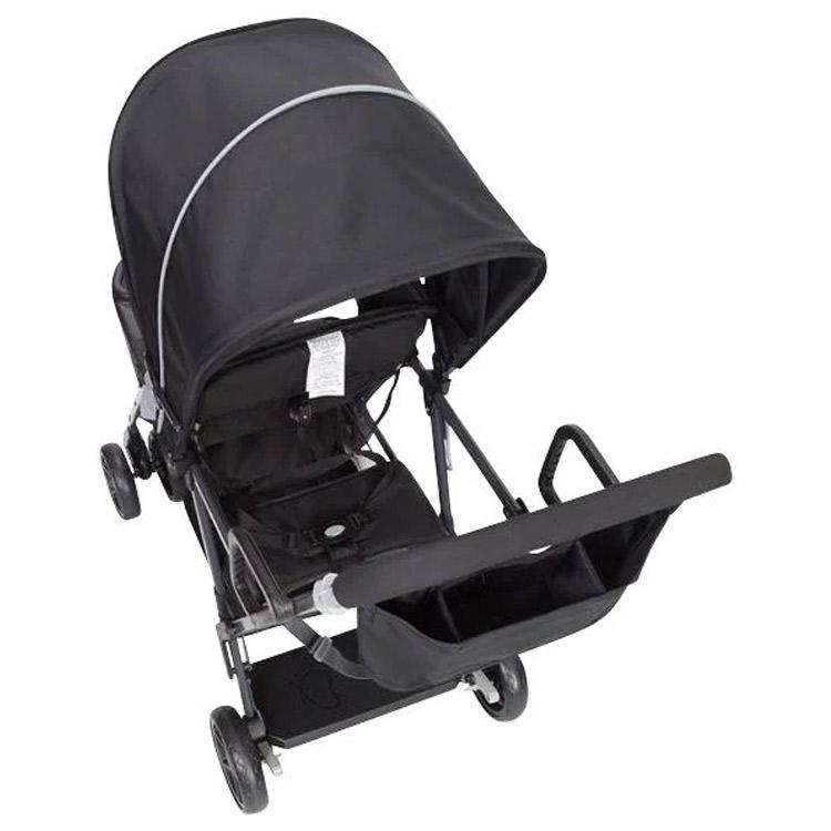 baby trend 二人乗りベビーカー ブラック/グレー