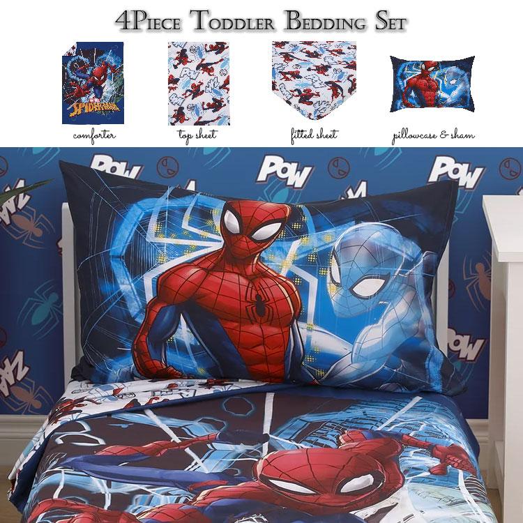 ディズニー マーベル スパイダーマン 子供 寝具 4点 セット 子供用布団