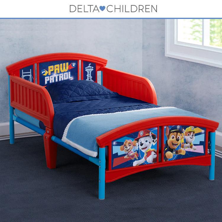デルタ 子供用ベッド パウ・パトロール レッド 子ども用 トドラー  