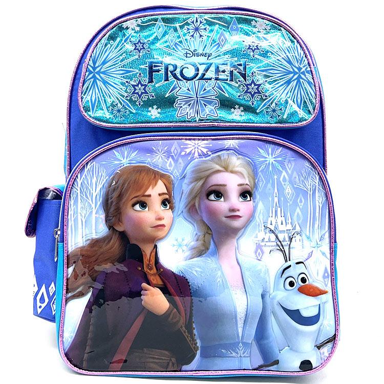 リュックサック ディズニー アナと雪の女王 Lサイズ ブルー 女の子