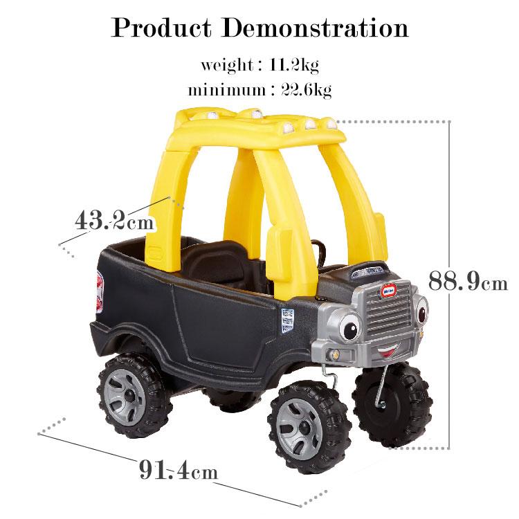 4月下旬入荷予約販売/ リトルタイクス コージートラック ブラック コージークーペ ライドオン 乗用玩具 Littletikes 663161 /配送区分Aの画像