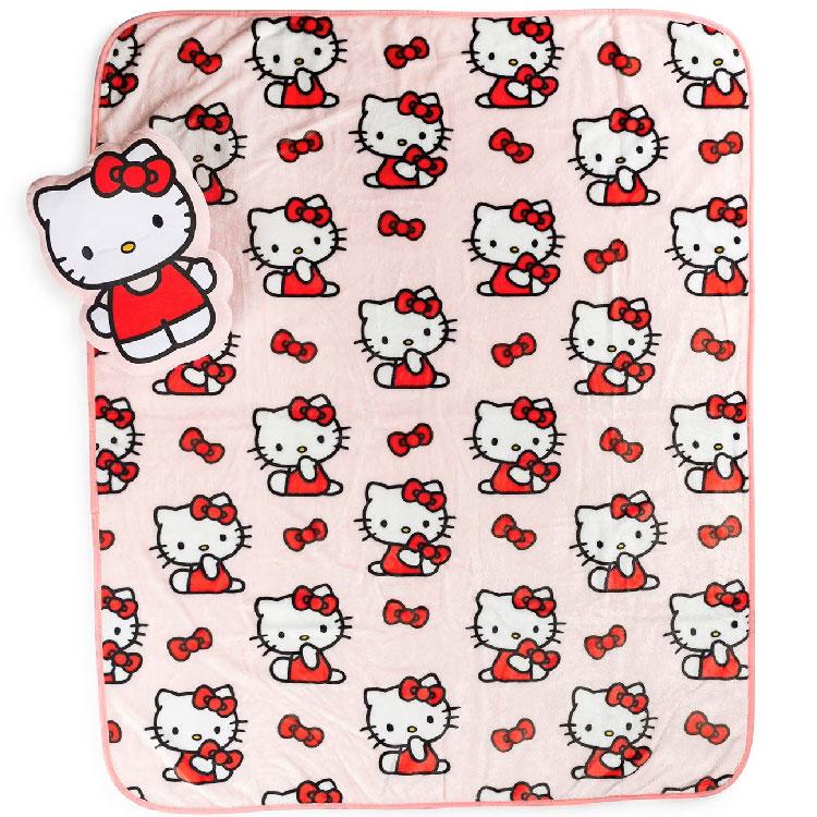ハローキティ キティちゃん ブランケット ピローセット ぬいぐるみ お