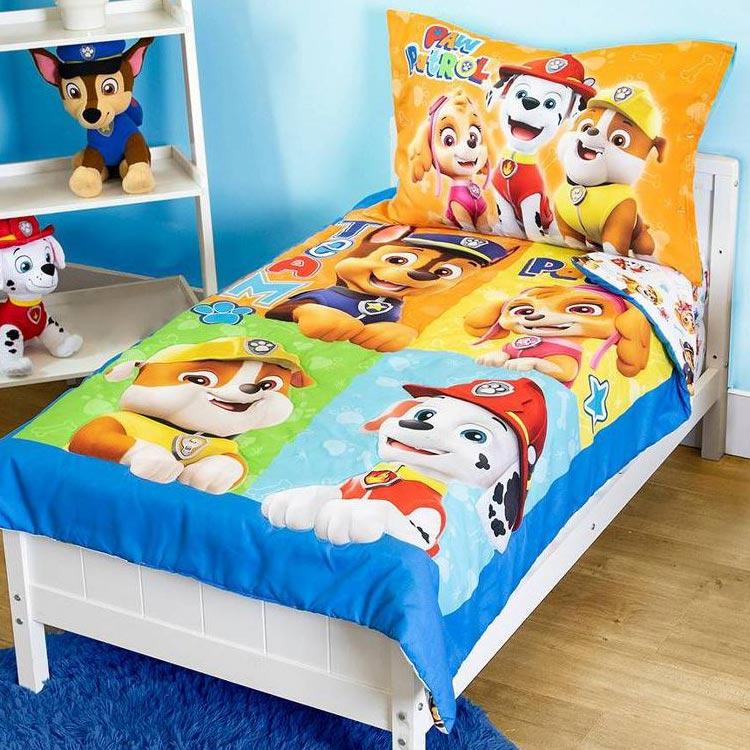 パウ・パトローラー 子供 寝具 4点 セット トドラーベッディング