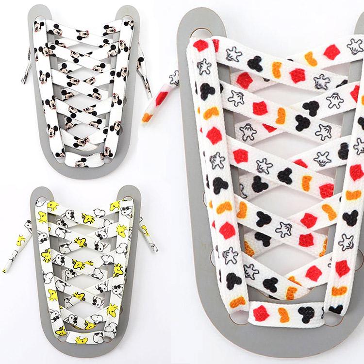 靴ひも シューレース 約120cm ディズニー スヌーピー カラフル