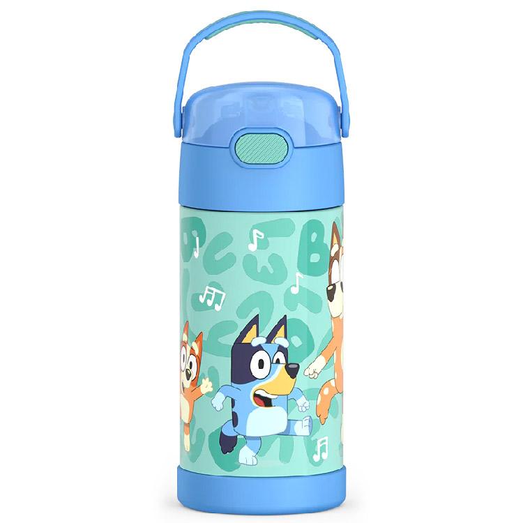 サーモス ステンレス ストロー 水筒 ステンレス水筒 ブルーイ 350ml
