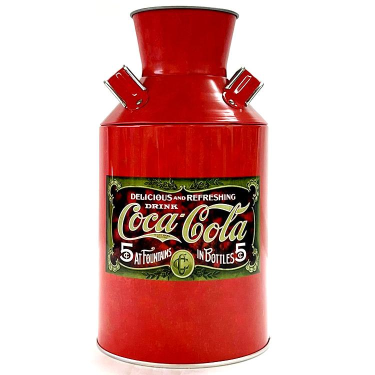 コカ・コーラ ミルク缶 オブジェ コカコーラ ゴミ箱 ブリキ缶 ブランド