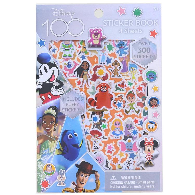 ディズニー 100周年記念 シール プクプク プリンセス トイストーリー
