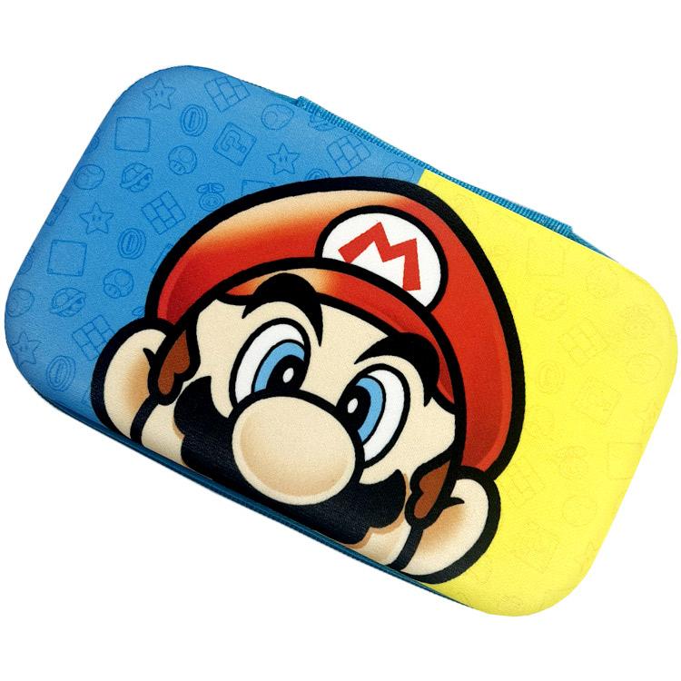 スーパーマリオ セミハードケース ポータブルゲーム機 保護 収納ケース ポーチ ペンケース 筆箱 小物入れ マリオ
