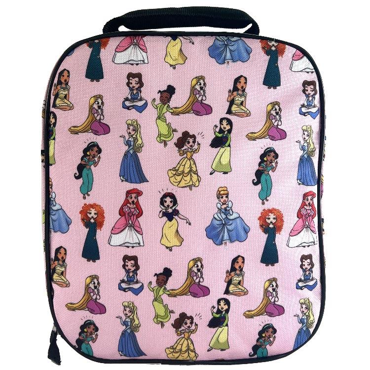 ハンドメイド プリンセス保冷バッグ お弁当袋 コップ袋など ランチバッグ ディズニー プリンセス 総柄 保冷 保温 保冷バッグ
