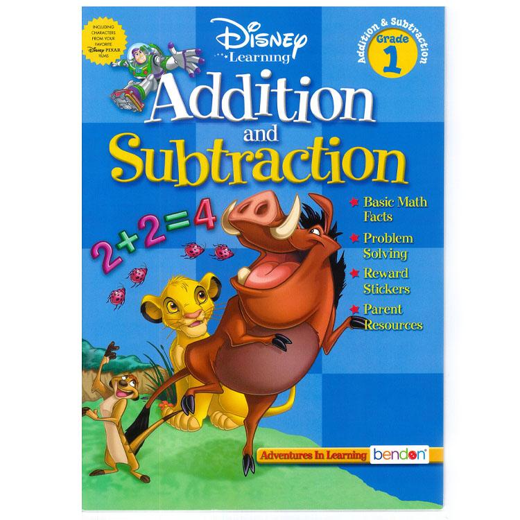 Disney（ディズニー） ワークブック 算数 足し算 引き算 ひっ算