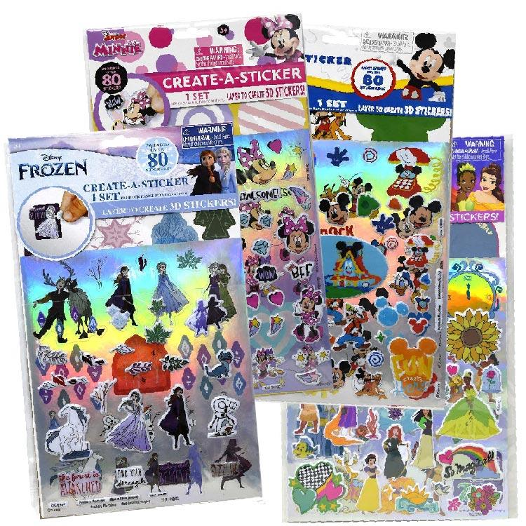 Disney（ディズニー） プリンセス ミッキー ミニー アナ雪 シール 80
