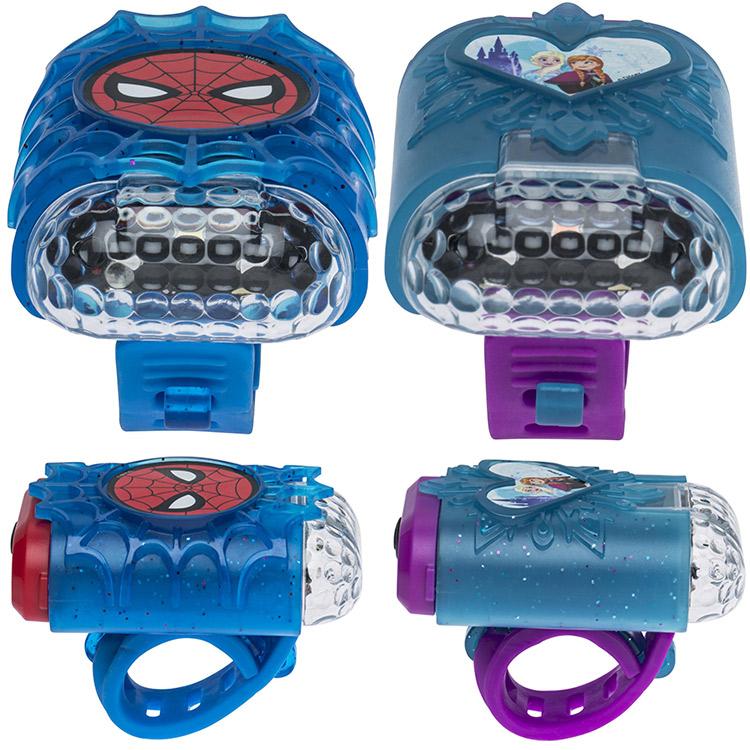 Disney 自転車 ライト ディズニー スパイダーマン アナと雪の