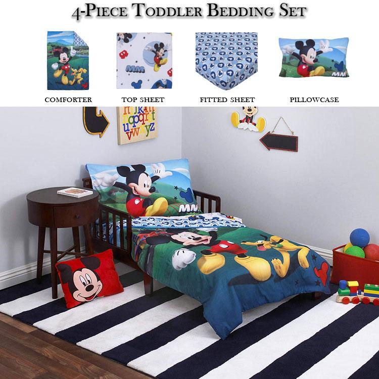 MICKEY MOUSE ディズニー ミッキーマウス 子供 寝具 4点 セット MICKEY MOUSE ディズニー ミッキーマウス 子供 寝具 4点 セット
