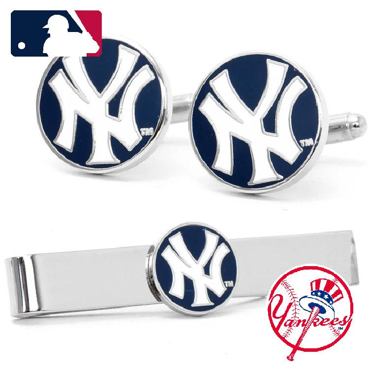 MLB公式商品 ロサンゼルス ドジャース LAD MLB メジャーリーグ カフス ネクタイピン セット タイバー タイクリップ ファッション小物 Dodgers アクセサリー