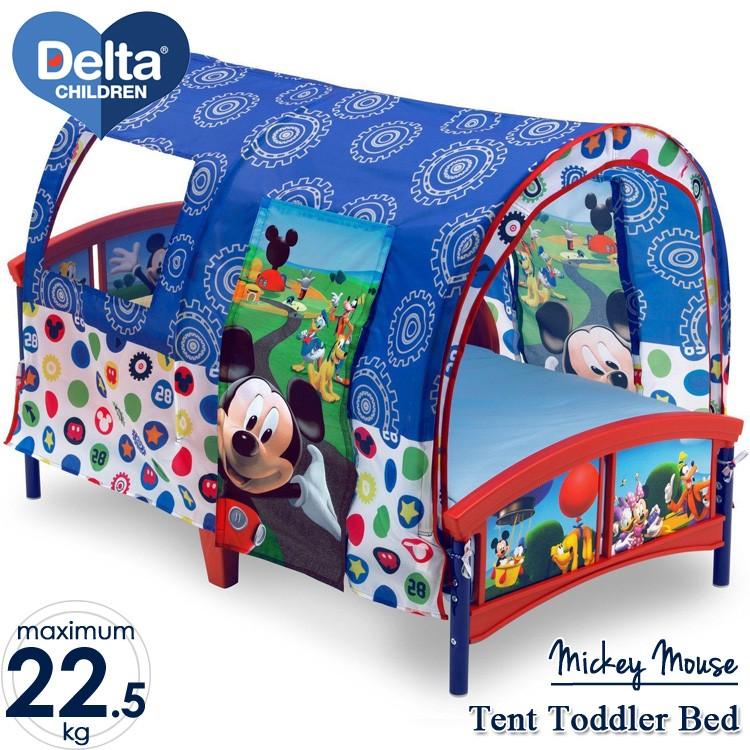 子ども テントベッド ディズニー ミッキーマウス デルタ 幼児  木製 子供部屋 ベッド Delta ディズニー