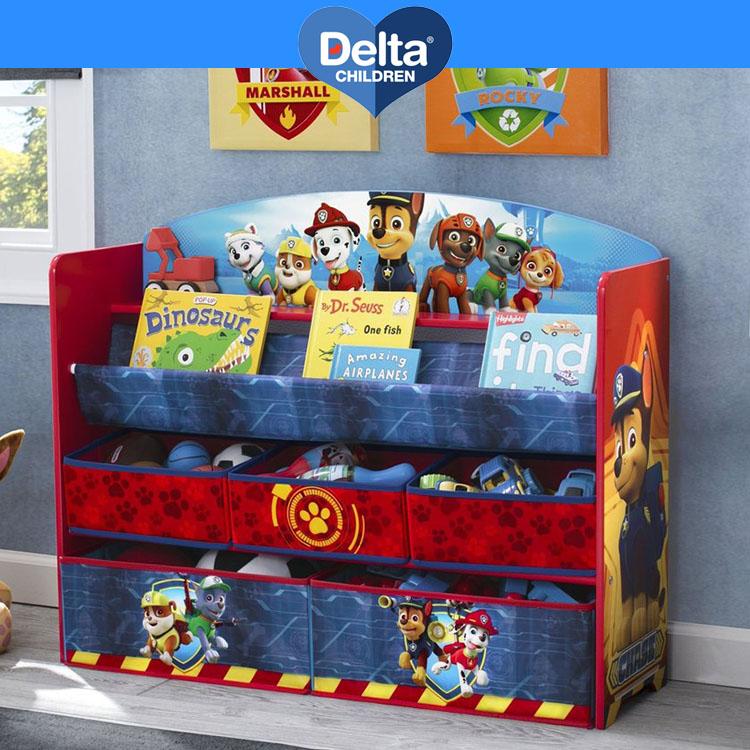 Online Only 海外取寄 デルタ デラックス 本棚 おもちゃ箱 パウ パトロール 子供用家具 子供部屋 収納 パウパト Delta De Tb271pw Paranino 通販 Yahoo ショッピング