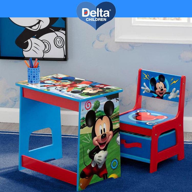 デルタ ディズニー ミッキーマウス デスクセット 子供家具 学習机 椅子セット Delta｜paranino｜02