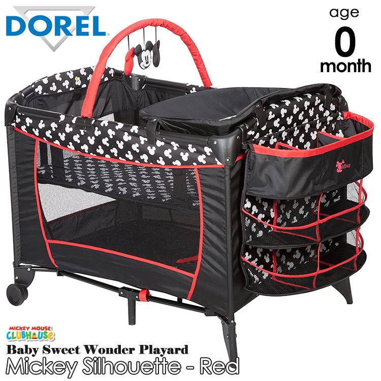 Online Only 海外取寄 ディズニー ベビー ミッキーマウス スイート ワンダー プレイヤード レッド 折りたたみ ベビーベッド ベビーサークル Djg Py378clvb Paranino 通販 Yahoo ショッピング