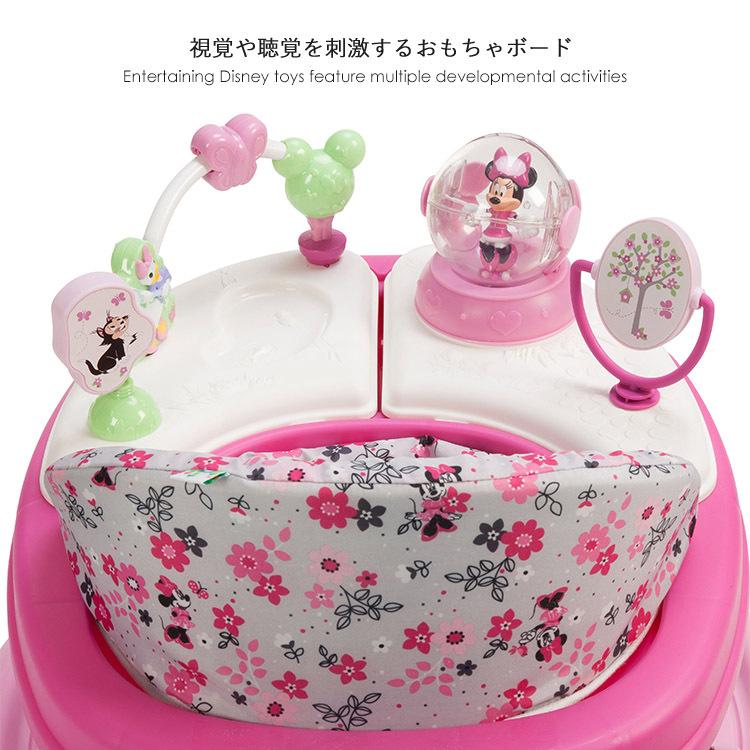 4月中旬入荷予約販売 ディズニー ミニーマウス 歩行器 6ヶ月から ミュージック ライトウォーカー