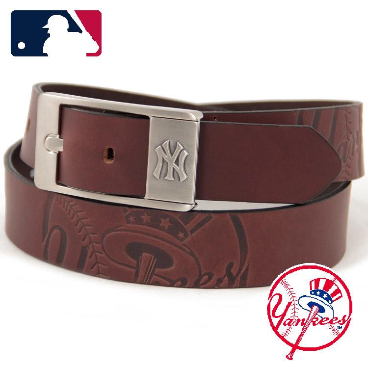 MLB MLB公式商品 ニューヨーク・ヤンキース レザーベルト 35mm 本革