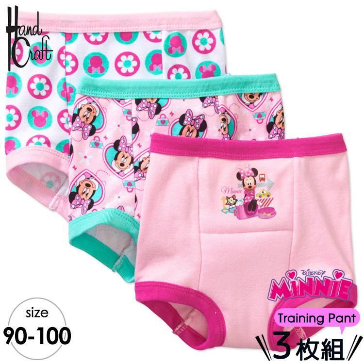 トレーニングパンツ 子供 ディズニー ミニーマウス 3枚組み 女児 キッズ 下着 子ども用 パンツ Disney Y Hc Uw Gtr3p Mn Paranino 通販 Yahoo ショッピング