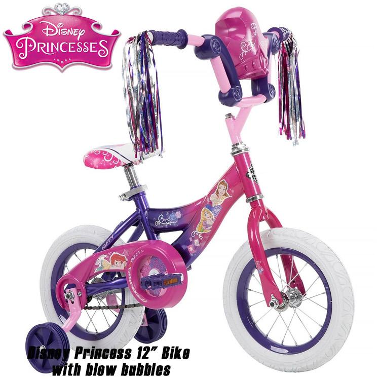 12インチ ディズニー プリンセス 子供 キッズ ジュニア用 自転車 子ども 補助輪付 Huffy 22450｜paranino｜02