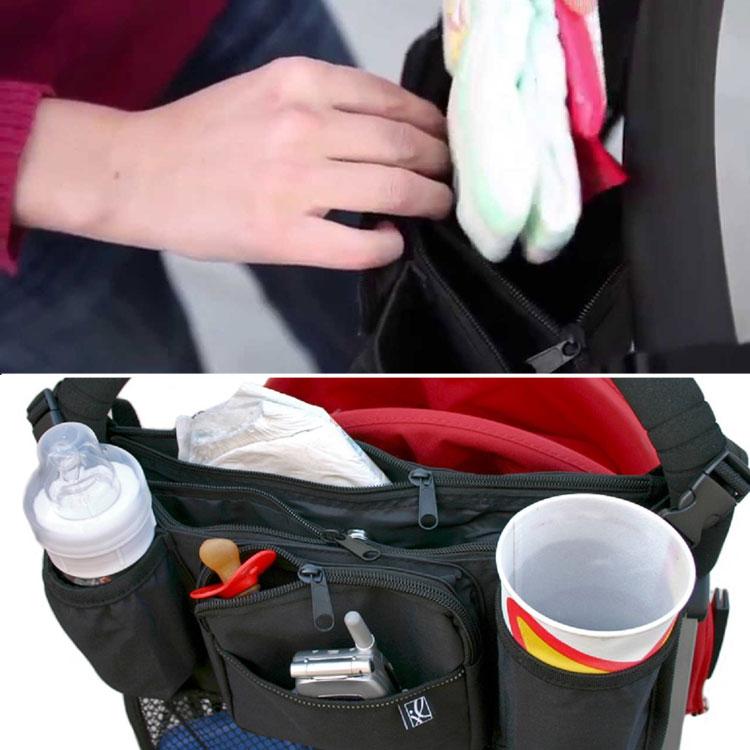 ベビーカー 収納 カップ＆カーゴ W メッシュバッグ 収納バッグ J.L.