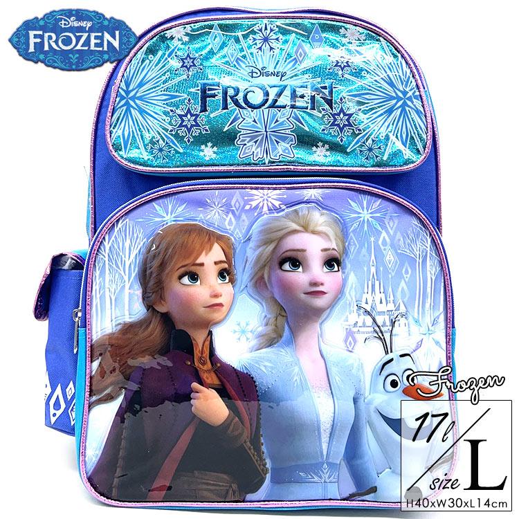 Disney（ディズニー） リュックサック アナと雪の女王 Lサイズ ブルー