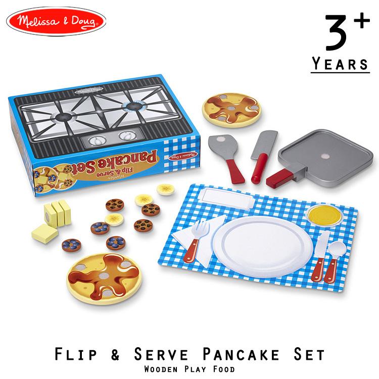 メリッサ＆ダグ パンケーキ セット 木製 ままごとセット カッティング
