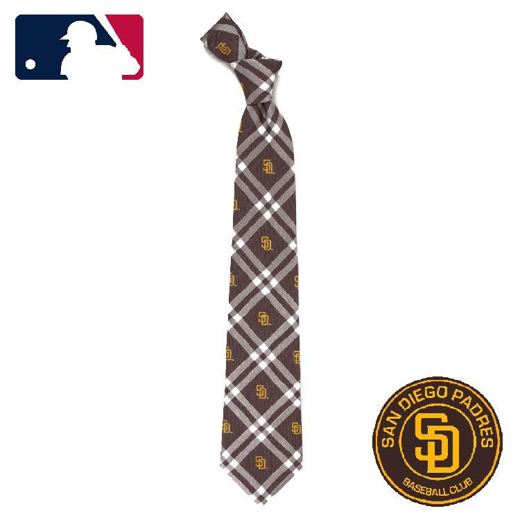 MLB公式商品 サンディエゴ・パドレス ネクタイ ロードス チェック柄 LA
