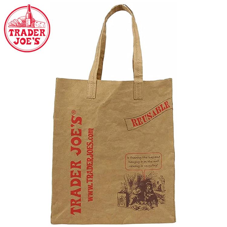 TRADER JOE'S トレーダージョーズ エコバッグ 洗える紙製