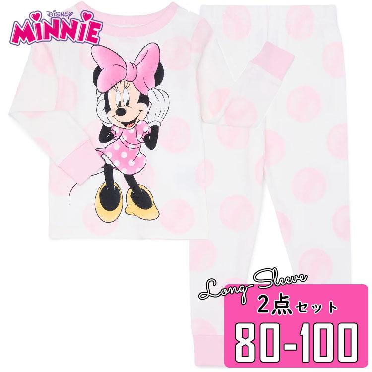 Disney（ディズニー） ミニーマウス パジャマ 2点セット 長袖 長ズボン