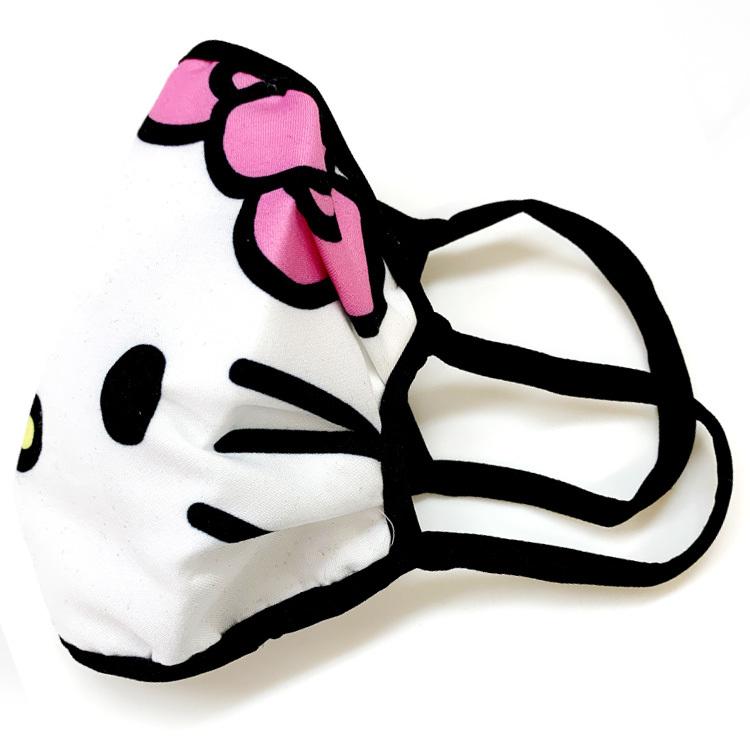 子供用 マスク ハローキティ フェイス 立体マスク 洗えるマスク 子どもサイズ コットン 布 繰り返し キャラクター ウィルス対策 3歳 小学生 Pht Paranino 通販 Yahoo ショッピング