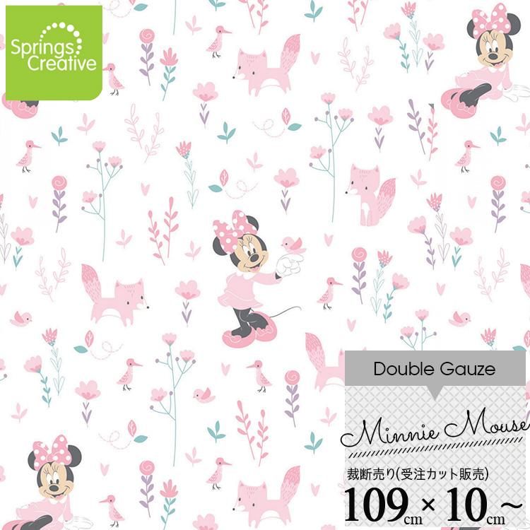 10cm単位 続けてカット ディズニー ミニーマウス ダブルガーゼ 生地 総柄 コットン プリント キャラクター 布 手作り 手芸 輸入 Sps e Paranino 通販 Yahoo ショッピング