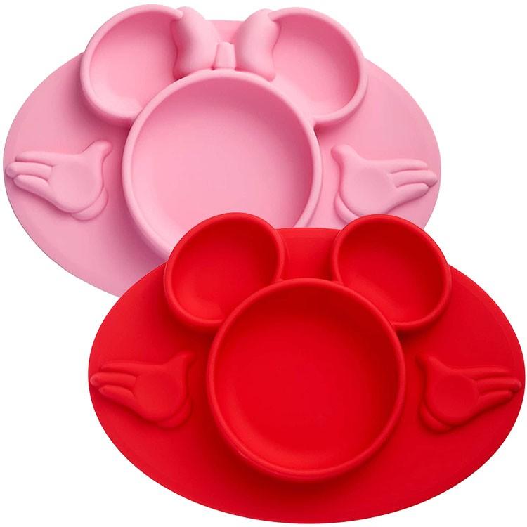 ひっくり返さない テーブルに吸着するシリコン製 吸盤付きベビー用食器 ディズニー ミッキーマウス ミニーマウス Tm Y1092 Paranino 通販 Yahoo ショッピング