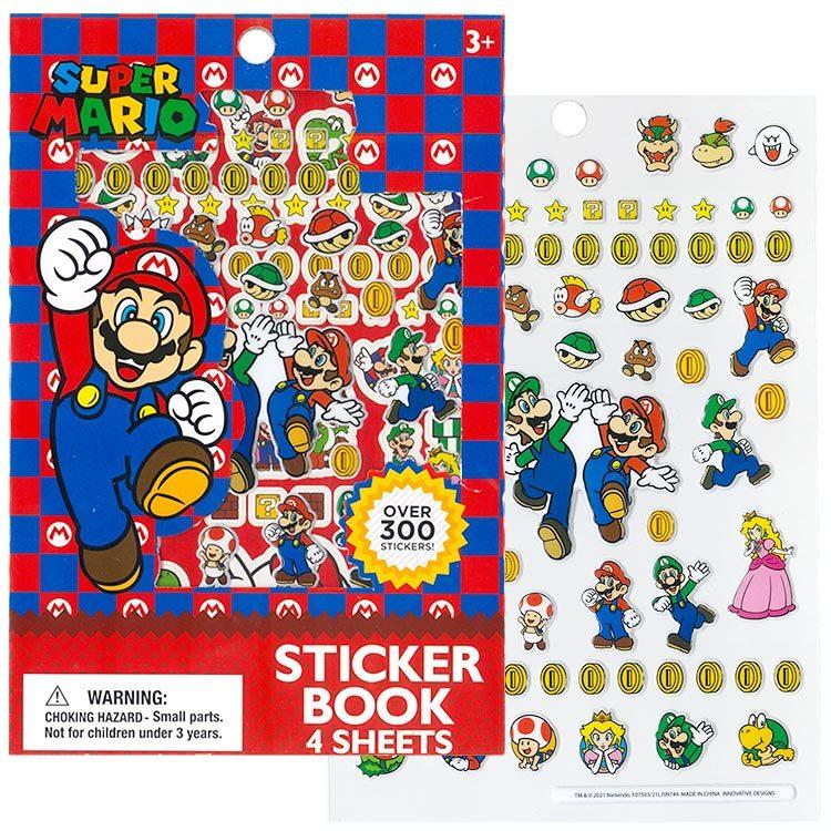 セット割/ スーパーマリオ シール 300カット ぷくぷくシール 大容量