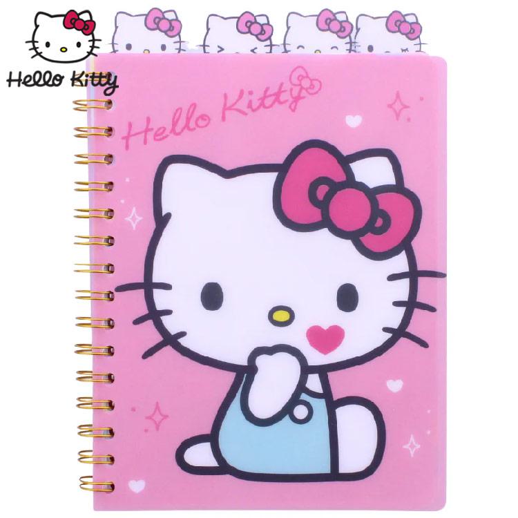 ハローキティ スパイラル ノート 日記帳 ジャーナル タブ付き B5 96枚
