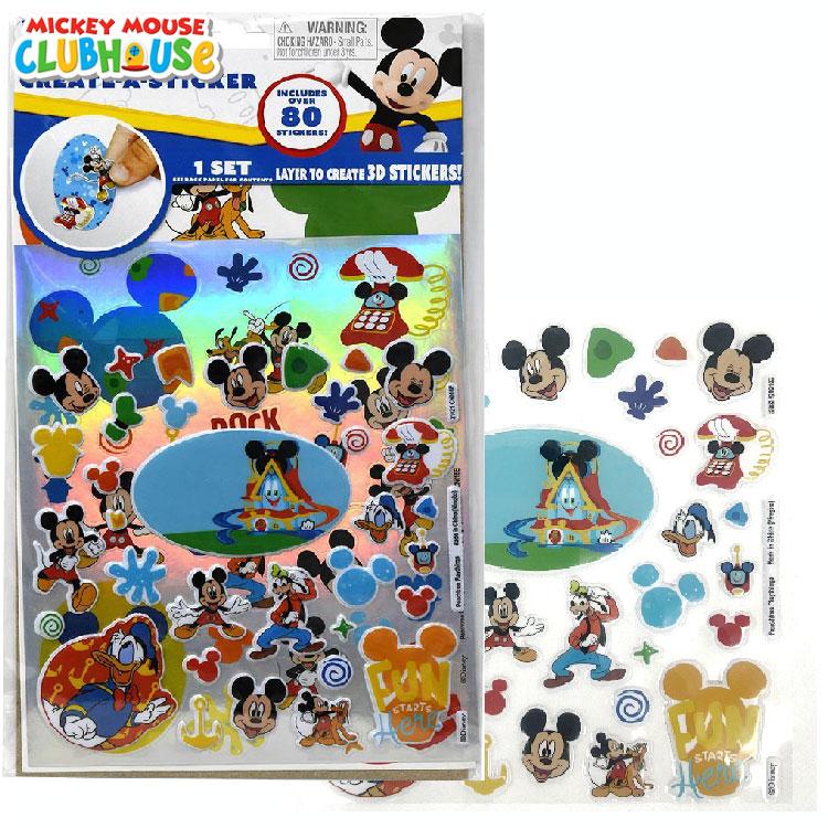 海外製正規品　 ディズニー ミッキー ステッカー 楽天市場】【送料無料】DISNEY ディズニー ミッキーフレンズ フレーク シール・ステッカー