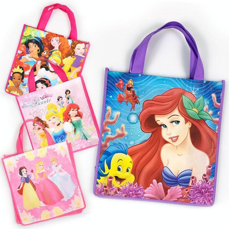 不織布バッグ ハンドバッグ M プリンセス ディズニー キャラクター 手提げ袋 作品収納バッグ マチ付き エコバッグ トートバッグ Ufz Paranino 通販 Yahoo ショッピング